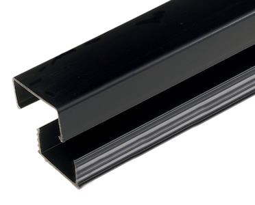 Enzo Leidinglijst 20x10mm ZWARThoogte verstel 4747962
