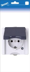 Enzo Kopp SWD opbouw stopcontact RA enkel 6628100