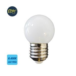 Enzo EDM LED kogellamp EDM E27 1,5W wit 6400K LED8102