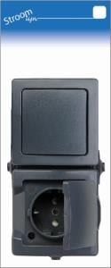 Enzo Kopp SWD opbouw combinatie RA wissel horizontaal antraciet 6628255