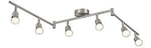 Nordlux Opbouw spot 6x GU10 Avenue geborsteld staal - 4800510