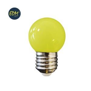Enzo EDM LED kogellamp EDM E27 1,5W geel LED8118
