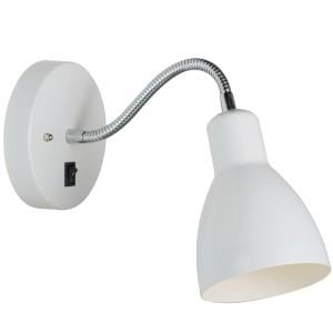 Enzo Nordlux Wandlamp E14 Cyclone wit met schakelaar 4800442
