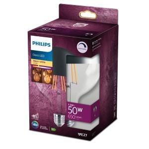 Philips LED Globe G125 E27 7 2-50W 2700K Kopspiegel filament dimbaar blister 5103504