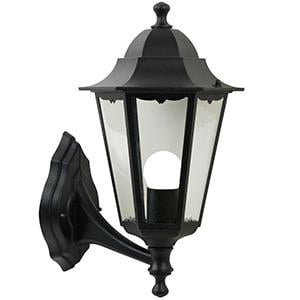 Enzo Nordlux Wandlamp Cardiff Up E27 zwart IP44 4800922