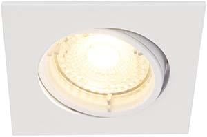 Enzo Nordlux LED inbouwspot Carina vierkant wit GU10 5W 3-pack dimbaar 2700K 4801290