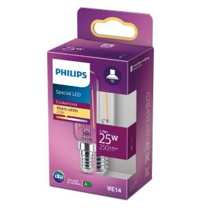 Philips LED buislamp T25 E14 3 2-25W 2700K filament helder blister 5100020