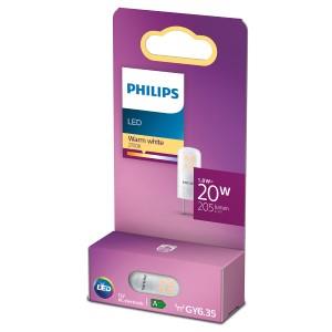 Philips LED steek GY6 35 12V 1 8-20W 2700K mat blister 5104130
