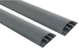 Facoll Vloer/wandgoot 50x12mm GRIJS met deksel en tape 2m - 4747750