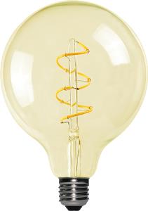 LED Filament Globe 95mm E27 4W Gold dimbaar