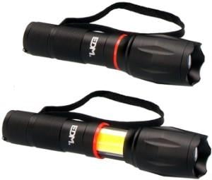 Enzo EDM LED zaklamp uitschuifbaar 5W +3W aluminium 3xAAA 5710010