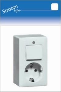 PEHA LW opbouw combinatie wissel RA - 6663245