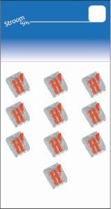 Lasklem hersluitbaar 3-voudig max.4qmm Conex 10 stuks - 6647110