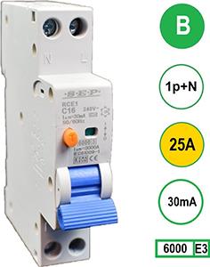Enzo Aardlekautomaat 25A B kar 30mA 2P SEP 4518106