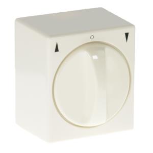 Enzo Opbouw jaloezie-draaischakelaar creme 4660100