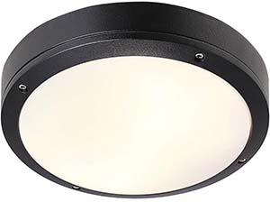 Nordlux Plafonniere Desi 2xE27 zwart IP44 28cm - 4802999