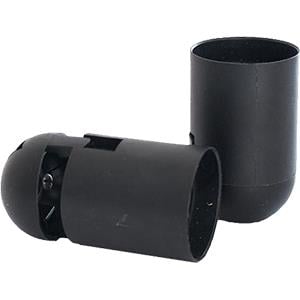 Enzo Lamphouder E27 mat zwart glad 6042701