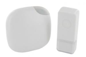 Enzo Chacon Draadloze deurbel set 300m plug-in design wit + flits 8415101