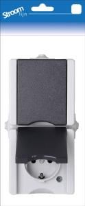 Kopp SWD opbouw stopcontact RA dubbel verticaal - 6628110