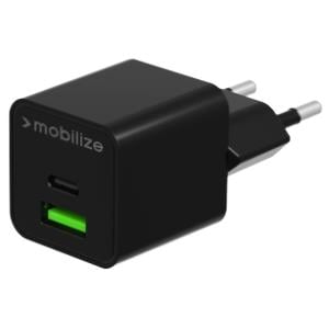 Enzo Mobilize USB + USB-C snellader 30W zwart 9550191