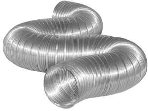 Aluminium afvoerslang 125mm 1.5m - 1400347