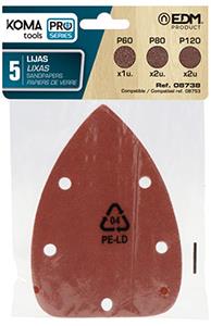 Enzo Koma tools schuurpapier | 13x9,5cm | 5stuks - 6490900