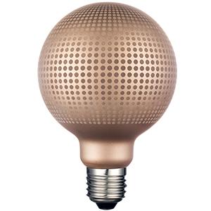 Enzo Nordlux LED Globe G95 E27 4-8W 2500K MAGICIAN stippen goud 2760420
