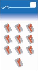 Enzo Lasklem hersluitbaar 2-voudig max.4qmm Conex 10 stuks 6647100