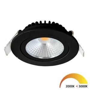 Enzo EcoDim LED inbouwspot 5W DimToWarm 85mm 36gr rond verstelbaar zwart LED4710