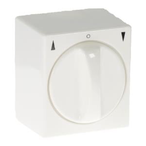 Enzo Opbouw jaloezie-draaischakelaar wit 4660110