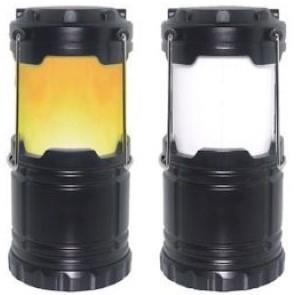 Enzo LED campinglamp-lantaarn flame 2 in 1 flame en wit licht 5710330