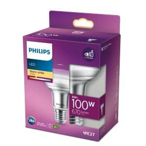 Philips LED spot R80 E27 8-100W 2700K blister 5103352