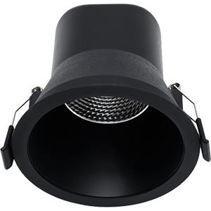 Enzo Profolux LED downlighter zwart reflector 6W 4000K dimbaar LED2470