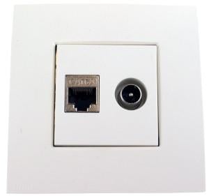Enzo Hirschmann Inbouw combidoos COAX DATA CAT6 EDB02 2300306