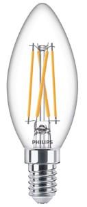 Philips LED filament kaars 4.5-40W E14 827 B35 helder LED3715