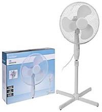 Enzo Statiefventilator 40cm draaiend 45W wit 8652574