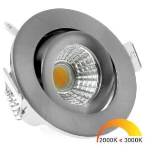 Enzo EcoDim LED inbouwspot 5W DimToWarm 62mm 36gr rond verstelbaar geschuurd staal LED4740