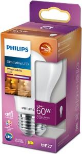 Philips LED GLS E27 5,9-60W filament mat WarmGlow blister - 5102518