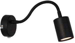 Nordlux Wandlamp Explore Flex GU-10 met schakelaar zwart - 4800428