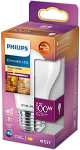 Philips LED GLS E27 10 5-100W filament mat WarmGlow blister 5102558