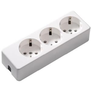 Enzo Tafelcontactdoos RA 3V langwerpig wit 6871810
