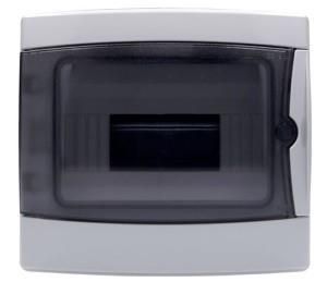 Groepenkast leeg 1 rij met deur + dinrail IP65 - 4517687