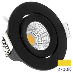 Enzo EcoDim LED inbouwspot 5W 2700K 62mm 60gr rond verstelbaar zwart LED4835