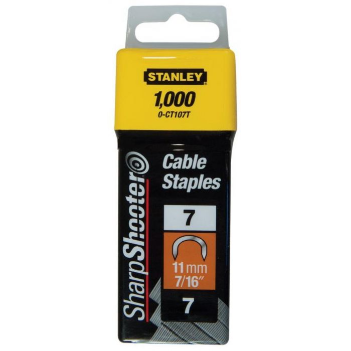 Stanley handgereedschap Krammen 11mm Type 7 - 1000 Stuks - 1-CT107T - 1-CT107T
