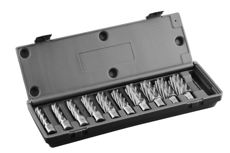 Euroboor HCS.KIT 10-1 | 10-delige kernborenset 19 05 mm Weldon opname HCS.KIT 10-1