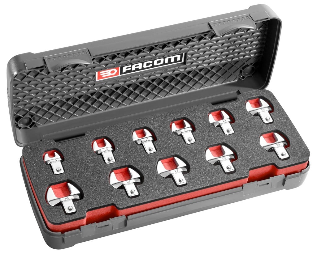 Facom koffer met metrische opzetsteeksleutels 9 x12 mm - 10.J11
