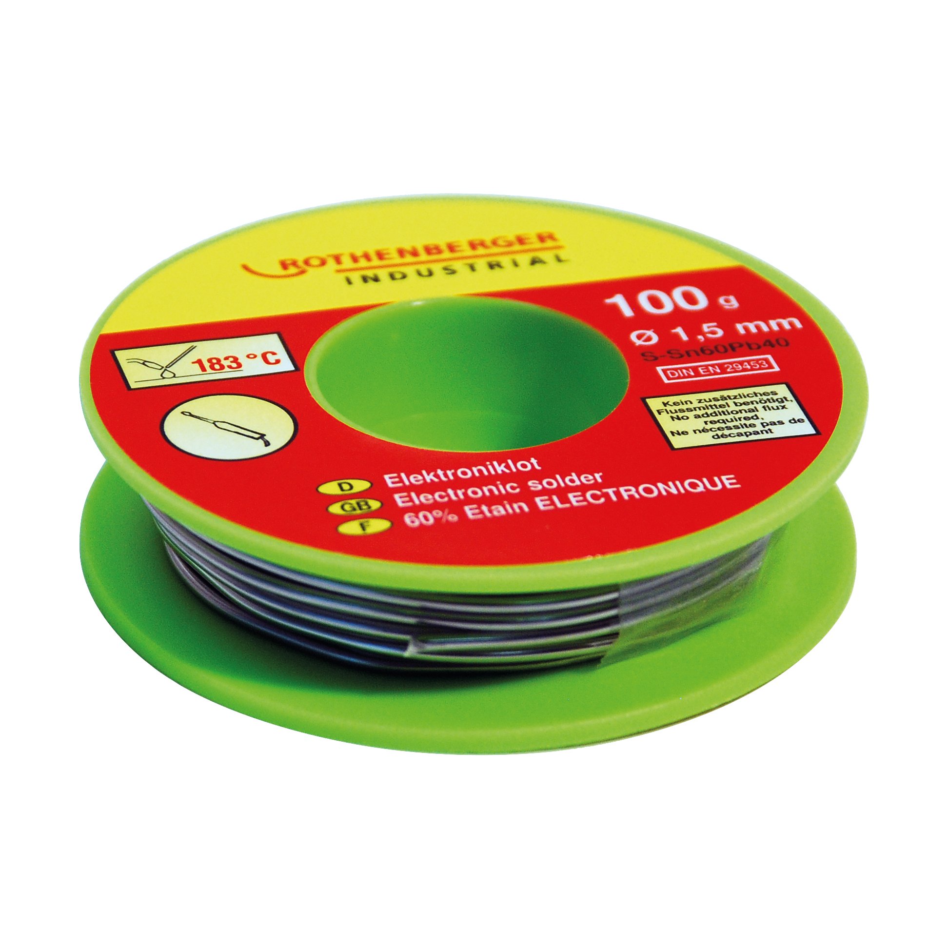 Rothenberger Elektronicasoldeer, 1,5mm, 70g - 1000002349 1000002349