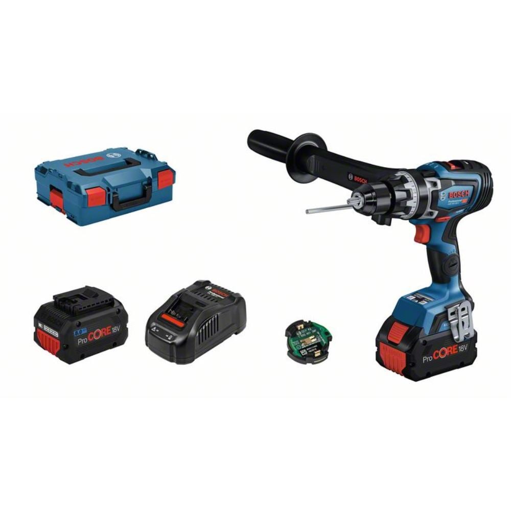 Bosch Blauw GSB 18V-150 C | Accu Klopboorschroevendraaier | 18V | Set | 2x 8,0Ah ProCore accu | in L-Boxx