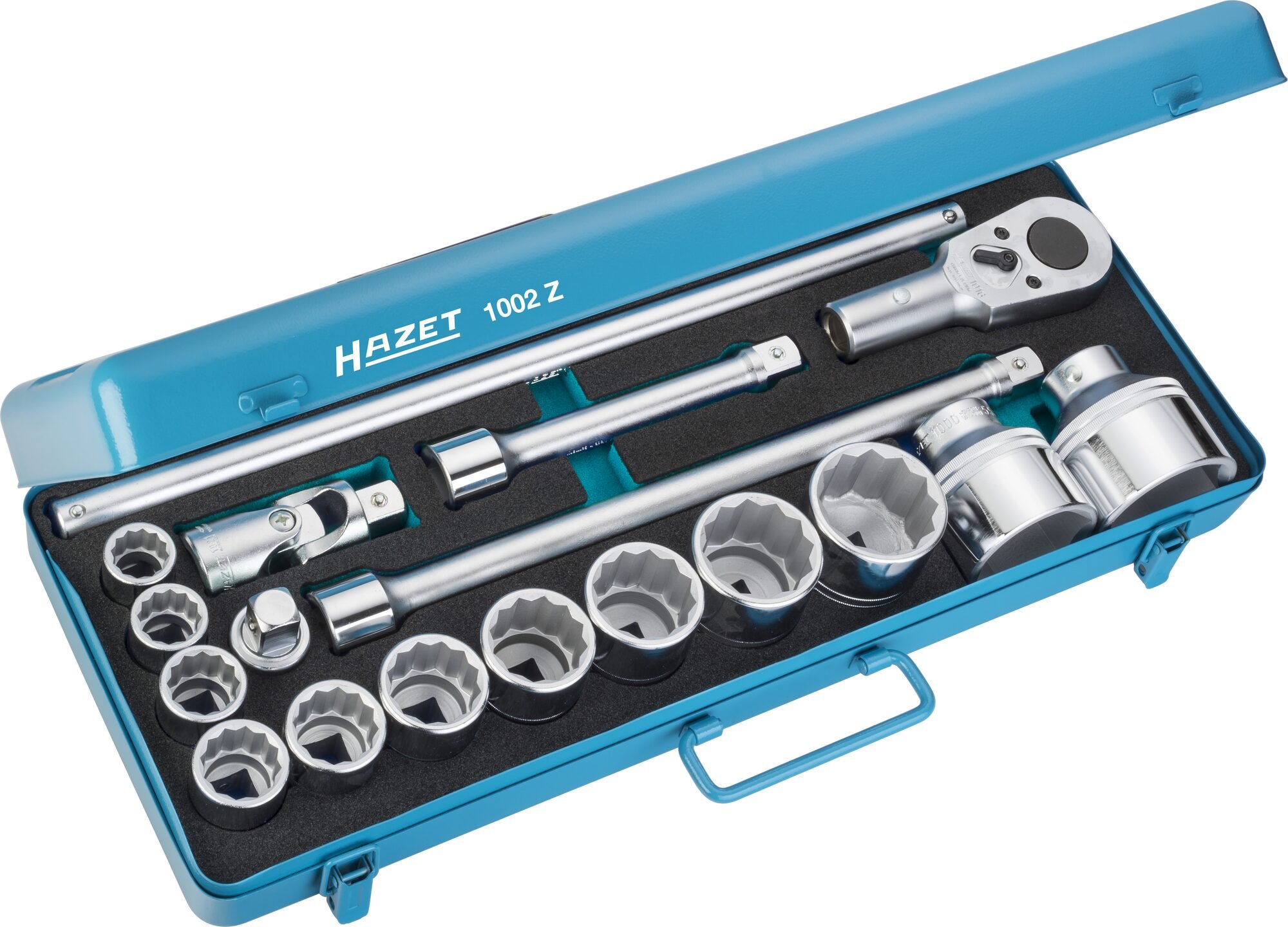 HAZET Dopsleutelset 1002Z · 3/4 inch (20 mm) vierkant hol · 18-delig · 22 - 60