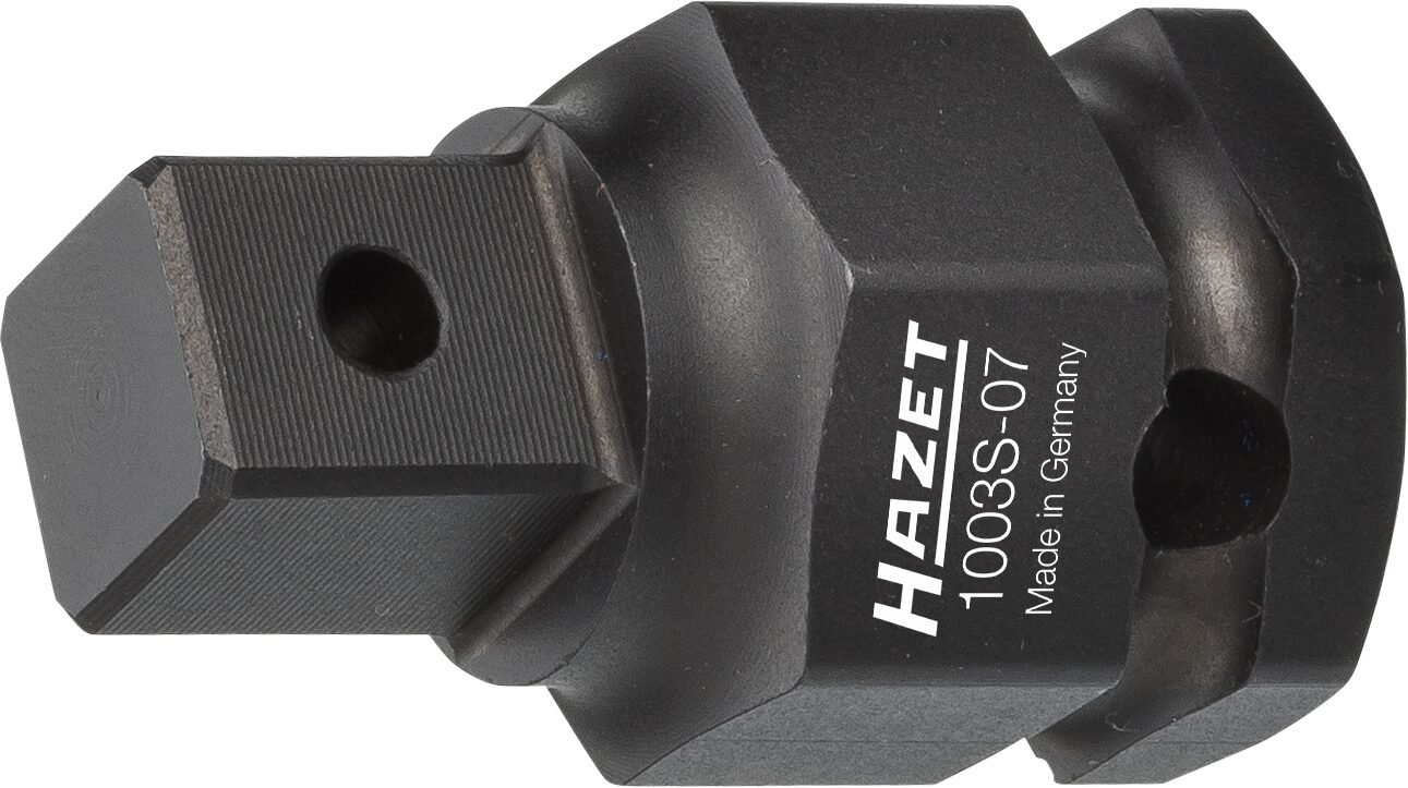 HAZET Kracht-verloopdoppen 1003S-07 · 24 mm buitenzeskant · 1/2 inch (12,5 mm) vierkant massief · Lengte: 44 mm